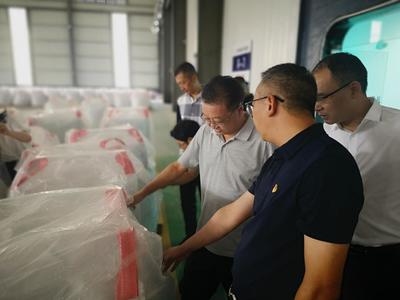 黃勇同志率隊到黔南高新技術開發(fā)區(qū)調研裕能新能源電池材料項目